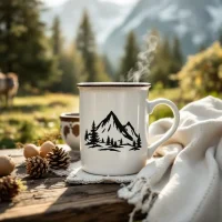 Enamel mug “Bergzeit”